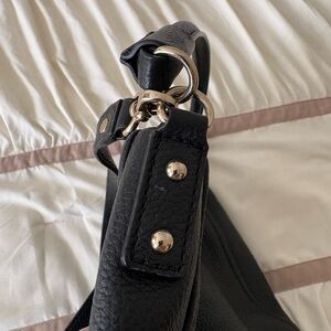 Pebbled Black Leather Kate Spade Cobble Hill Curtis Bag